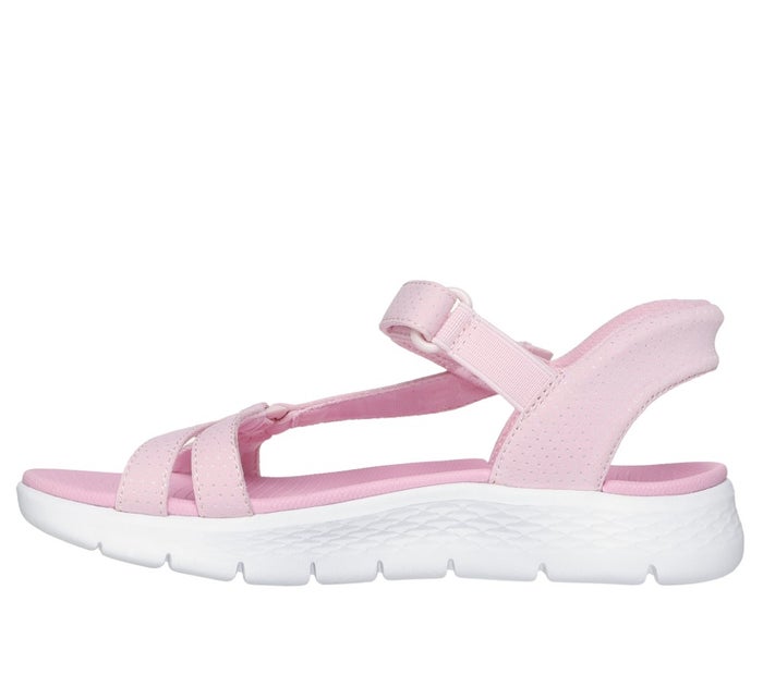 スケッチャーズ キッズ ジュニア サンダル 女の子 ゴーウォーク ハンズフリー 面ファスナー マジックテープ ノーマル幅 SKECHERS 303028L ピンク
