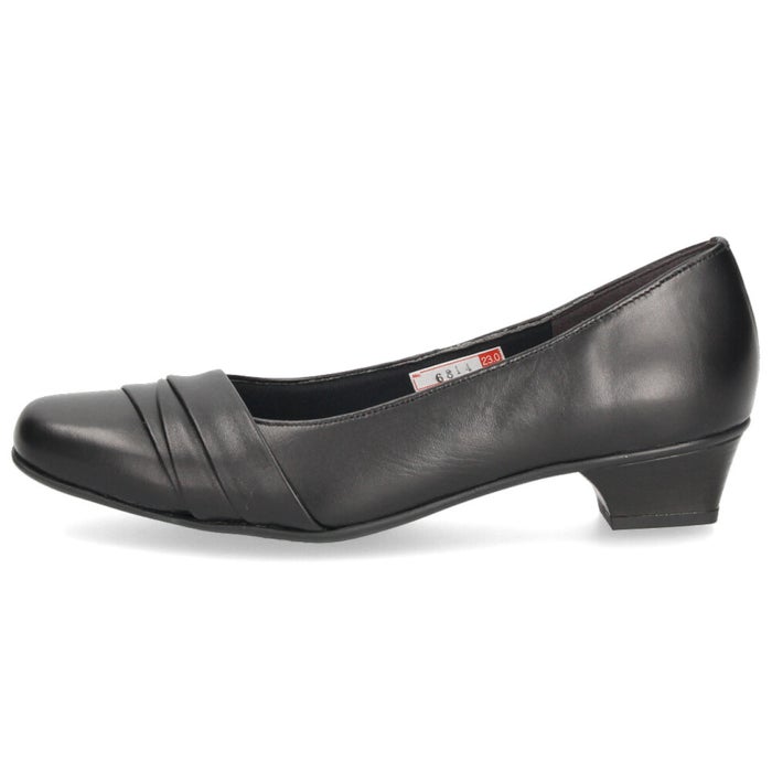 レディース パンプス 本革 日本製 3E 幅広 歩きやすい 低反発インソール 3.5cmヒール 黒 ブラック 黒パンプス スクエアトゥ  フォーマル 入学式 卒業式 セレモニー ビジネス 通勤 ARUKU 6814