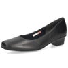 レディース パンプス 本革 日本製 3E 幅広 歩きやすい 低反発インソール 3.5cmヒール 黒 ブラック 黒パンプス スクエアトゥ フォーマル 冠婚葬祭 リクルート ビジネス 通勤 ARUKU 6836