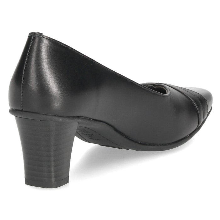レディース パンプス 本革 日本製 3E 幅広 歩きやすい 低反発インソール 6cmヒール 黒 ブラック 黒パンプス スクエアトゥ フォーマル ビジネス 通勤 パーティー ARUKU 2902