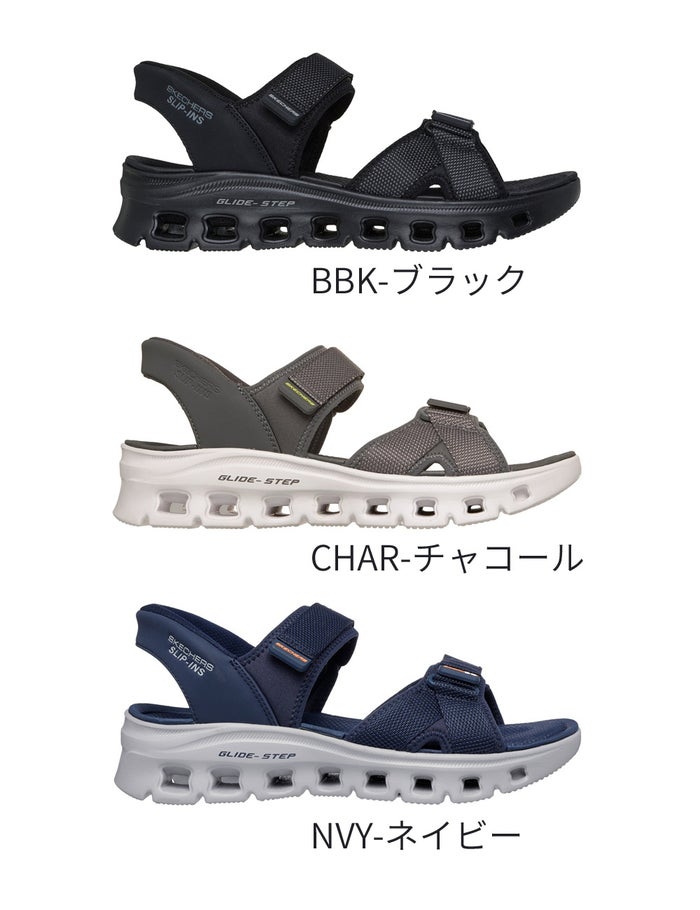 スケッチャーズ スリップインズ 立ったまま履ける メンズ サノーマル幅ンダル グライドステップ プロ サンダル 靴 ノーマル幅 SKECHERS Slip-ins Glide-Step Pro Sandal 232980