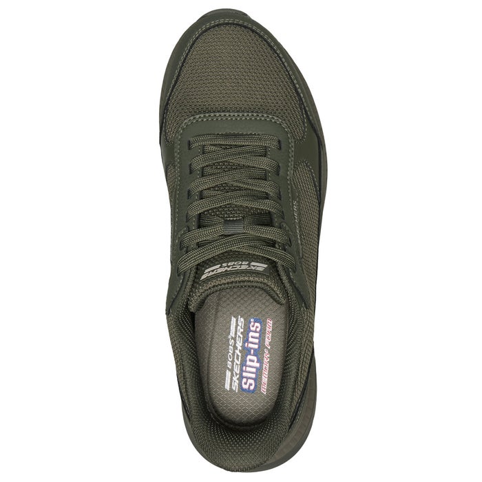 スケッチャーズ スリップインズ メンズ 防水 スニーカー ボブス スクワッド 4 クルーシャル ステップ SKECHERS Slip-ins BOBS 靴 ノーマル幅 ハンズフリー 118416