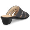 ミュール サンダル レディース 屈曲性 安定 クッション性 高反発 4.5cmヒール Pansy 6640 6641 ブラック 黒 歩きやすい 履きやすい