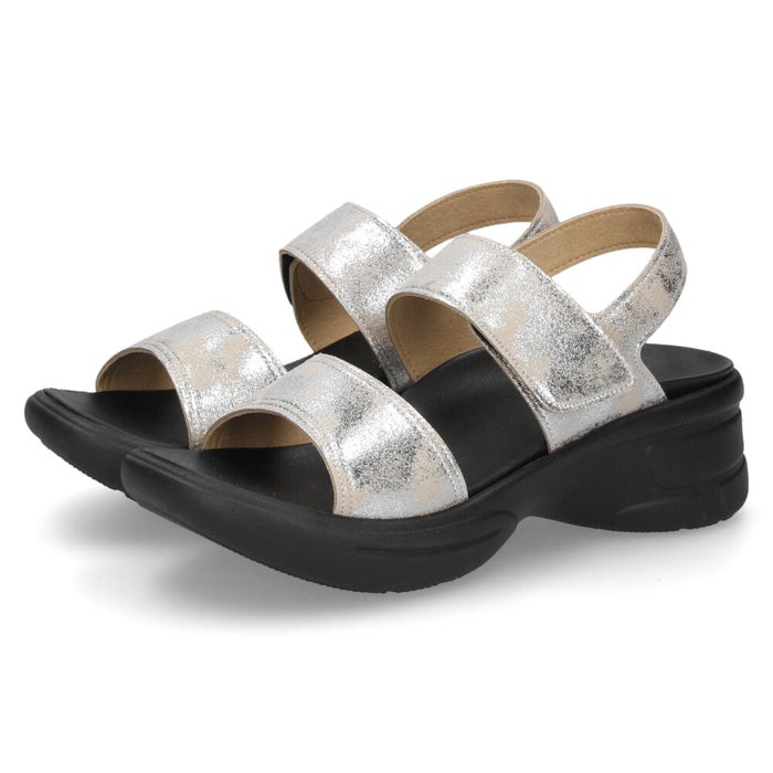 リゲッタ サンダル レディース 軽量 疲れない 厚底 バックベルト 生グミインソール Re:getA RE-552 黒 ブラック 歩きやすい 履きやすい