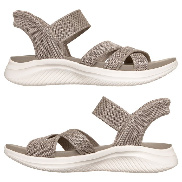 スケッチャーズ スリップインズ 立ったまま履けノーマル幅る レディース サンダル ウルトラ フレックス 3.0 靴 ノーマル幅 SKECHERS Slip-ins 164085 ニットアッパー 疲れにくい 手を使わずに履ける