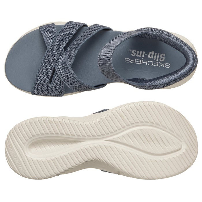 スケッチャーズ スリップインズ 立ったまま履けノーマル幅る レディース サンダル ウルトラ フレックス 3.0 靴 ノーマル幅 SKECHERS Slip-ins 164085 ニットアッパー 疲れにくい 手を使わずに履ける