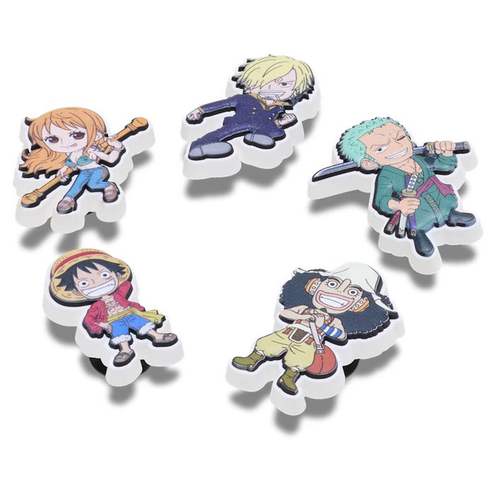 クロックス ジビッツ ワンピース 5パック crocs JIBBITZ ONE PIECE ルフィ 麦わらの一味 飾り チャーム アクセサリー カスタマイズ 10018776 10018775