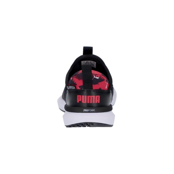 プーマ キッズ ジュニア スニーカー スリッポン イーズイン 手を使わず履ける クルーズ プロフォーム イーズ イン AOP PUMA 405652 黒 ブラック