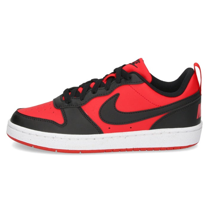 ナイキ スニーカー キッズ 子供 子供靴 靴 通学 運動用シューズ RD/BK レディース NIKE COURT BOROUGH LOW RECRAFT GS DV5456-600