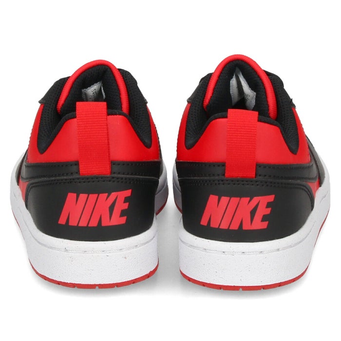 ナイキ スニーカー キッズ 子供 子供靴 靴 通学 運動用シューズ RD/BK レディース NIKE COURT BOROUGH LOW RECRAFT GS DV5456-600