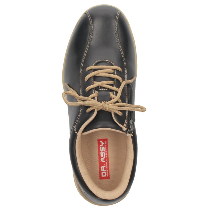 ドクターアッシー ウォーキングシューズ メンズ 靴 本革 4E ワイド ファスナー 抗菌防臭 カジュアル Dr.ASSY DR7007