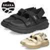 シャカ スニーカーサンダル レディース スポーツサンダル 厚底 SHAKA SK-325 つま先保護 クローズドトゥ カジュアル 普段使い おしゃれ ブラック 黒 ベージュ 