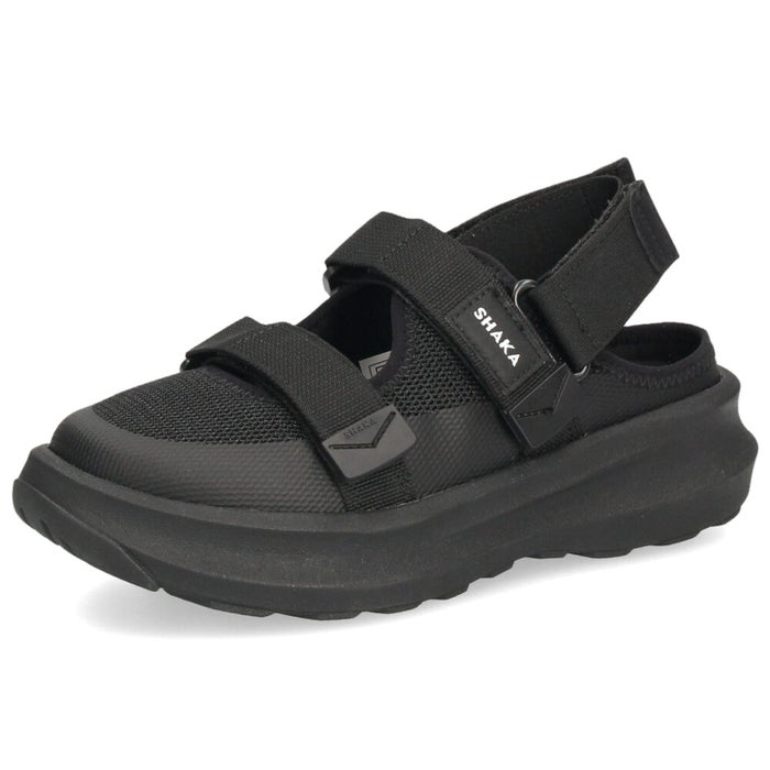 シャカ スニーカーサンダル レディース スポーツサンダル 厚底 SHAKA SK-325 つま先保護 クローズドトゥ カジュアル 普段使い おしゃれ ブラック 黒 ベージュ 
