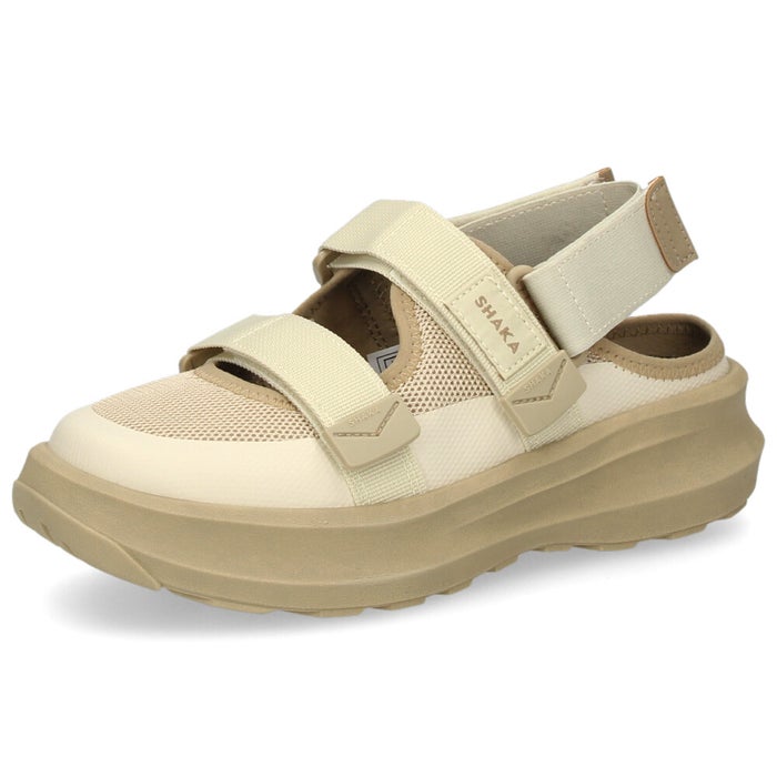 シャカ スニーカーサンダル レディース スポーツサンダル 厚底 SHAKA SK-325 つま先保護 クローズドトゥ カジュアル 普段使い おしゃれ ブラック 黒 ベージュ 