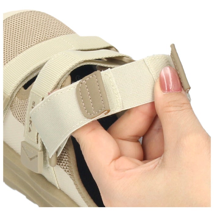 シャカ スニーカーサンダル レディース スポーツサンダル 厚底 SHAKA SK-325 つま先保護 クローズドトゥ カジュアル 普段使い おしゃれ ブラック 黒 ベージュ 