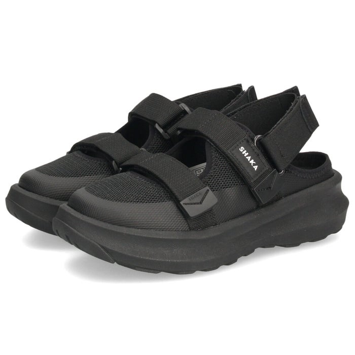 シャカ スニーカーサンダル レディース スポーツサンダル 厚底 SHAKA SK-325 つま先保護 クローズドトゥ カジュアル 普段使い おしゃれ ブラック 黒 ベージュ 