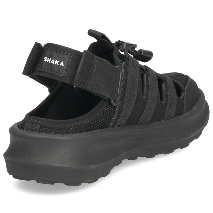 シャカ スニーカーサンダル レディース スポーツサンダル 厚底 SHAKA SK-357 つま先保護 クローズドトゥ カジュアル 普段使い おしゃれ ブラック 黒 ベージュ 