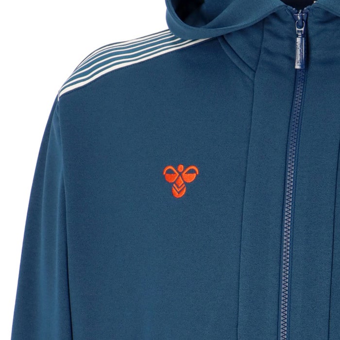 ヒュンメル メンズ パーカー フルジップジャケット フード付き ブランド 黒 ブラック ネイビー ジム トレーニング ランニング フィットネス バンブルビー  スウェットフルジップジャケット hummel PLAY HAP8306