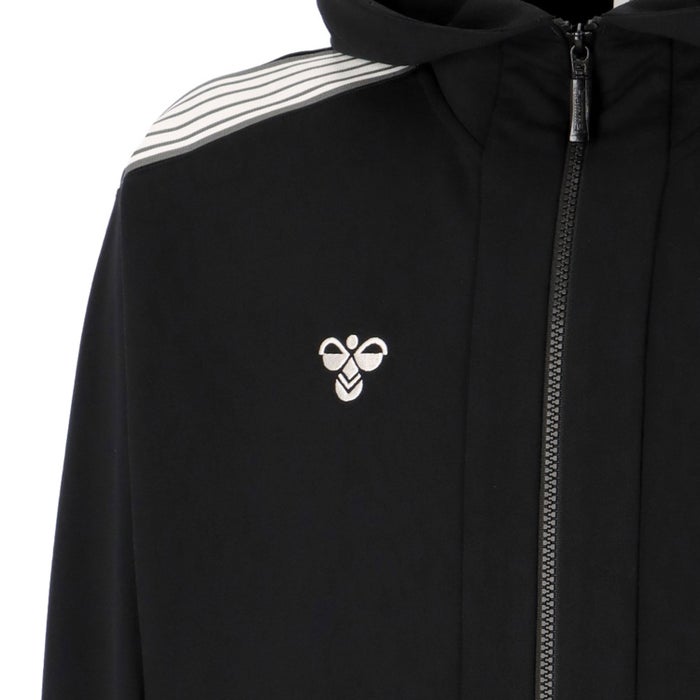 ヒュンメル メンズ パーカー フルジップジャケット フード付き ブランド 黒 ブラック ネイビー ジム トレーニング ランニング フィットネス バンブルビー  スウェットフルジップジャケット hummel PLAY HAP8306