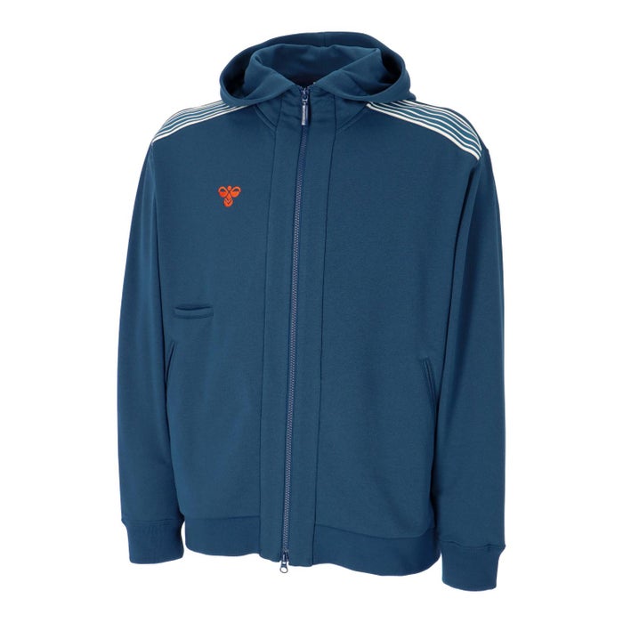 ヒュンメル メンズ パーカー フルジップジャケット フード付き ブランド 黒 ブラック ネイビー ジム トレーニング ランニング フィットネス バンブルビー  スウェットフルジップジャケット hummel PLAY HAP8306