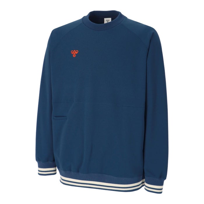 ヒュンメル スウェット メンズ ブランド 黒 ブラック ネイビー ジム トレーニング ランニング フィットネス バンブルビー スウェットクルーネック hummel PLAY HAP8306C