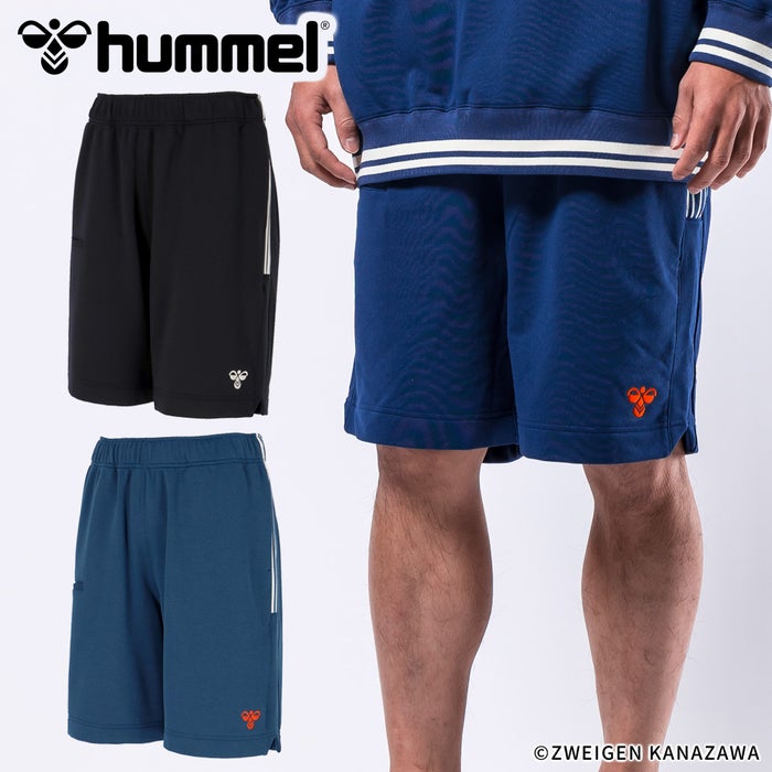 ヒュンメル ハーフパンツ メンズ 短パン スポーツ ショートパンツ 黒 ブラック ネイビー ジム トレーニング ランニング フィットネス 半ズボン バンブルビー スウェットハーフパンツ hummel PLAY HAP8306HP