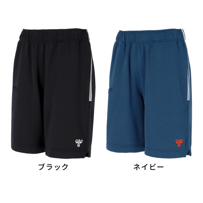 ヒュンメル ハーフパンツ メンズ 短パン スポーツ ショートパンツ 黒 ブラック ネイビー ジム トレーニング ランニング フィットネス 半ズボン バンブルビー スウェットハーフパンツ hummel PLAY HAP8306HP