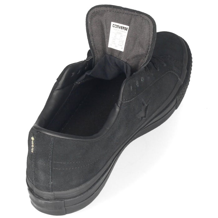コンバース ワンスター ゴアテックス メンズ スニーカー 靴 ローカット CONVERSE ONE STAR GORE-TEX 35200820 ブラックモノクローム 防水 スエード