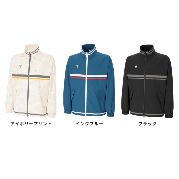 ヒュンメル ジャージ 上 メンズ レディース ブランド 黒 ブラック ブルー スポーツ ジム トレーニング ランニング フィットネス ユニセックス バンブルビー クロスジャケット hummel PLAY HAW2209