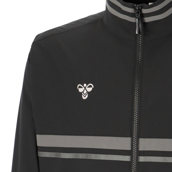 ヒュンメル ジャージ 上 メンズ レディース ブランド 黒 ブラック ブルー スポーツ ジム トレーニング ランニング フィットネス ユニセックス バンブルビー クロスジャケット hummel PLAY HAW2209