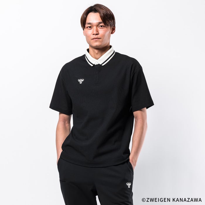 ヒュンメル ポロシャツ メンズ レディース 半袖 ブランド おしゃれ 速乾 ワンポイント 鹿の子 白 黒 緑 ユニセックス ボタンダウン バンブルビー hummel PLAY HAP3067