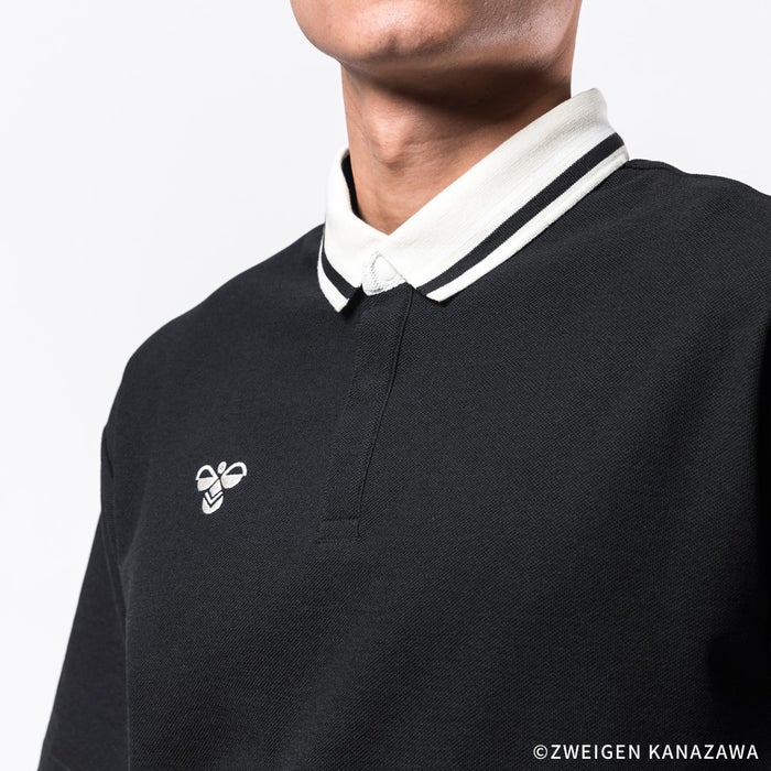 ヒュンメル ポロシャツ メンズ レディース 半袖 ブランド おしゃれ 速乾 ワンポイント 鹿の子 白 黒 緑 ユニセックス ボタンダウン バンブルビー hummel PLAY HAP3067