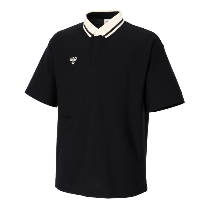 ヒュンメル ポロシャツ メンズ レディース 半袖 ブランド おしゃれ 速乾 ワンポイント 鹿の子 白 黒 緑 ユニセックス ボタンダウン バンブルビー hummel PLAY HAP3067