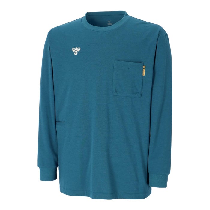 ヒュンメル Tシャツ 長袖 ロンT レディース メンズ ブランド おしゃれ 白 黒 ブルー スポーツ ジム トレーニング ランニング フィットネス ユニセックス バンブルビー hummel PLAY HAP7242