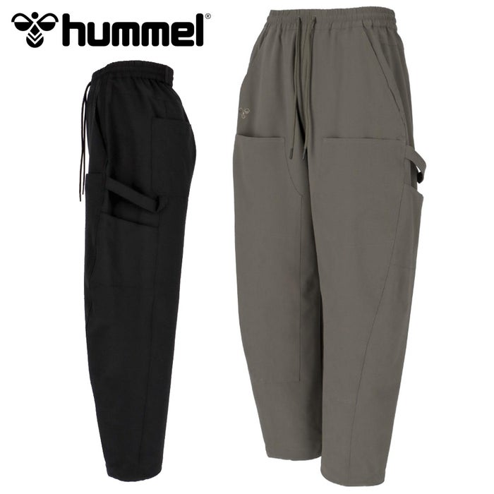 ヒュンメル パンツ メンズ レディース ズボン バレルレッグ ロングパンツ ウエストゴム ユニセックス hummel PLAY シアサッカーバレルパンツ HAW3098P