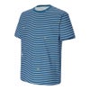 ヒュンメル 半袖Tシャツ メンズ ストレッチ性 ボーダー 吸汗速乾 UVカット ロゴ刺繍 hummel PLAY HAP4235