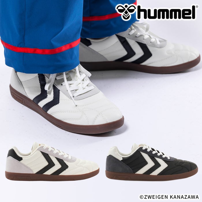 ヒュンメル スニーカー メンズ レディース HM232747 SUPER MATCH hummel 靴 ローカット シューズ ホワイト 白 ブラック 黒 