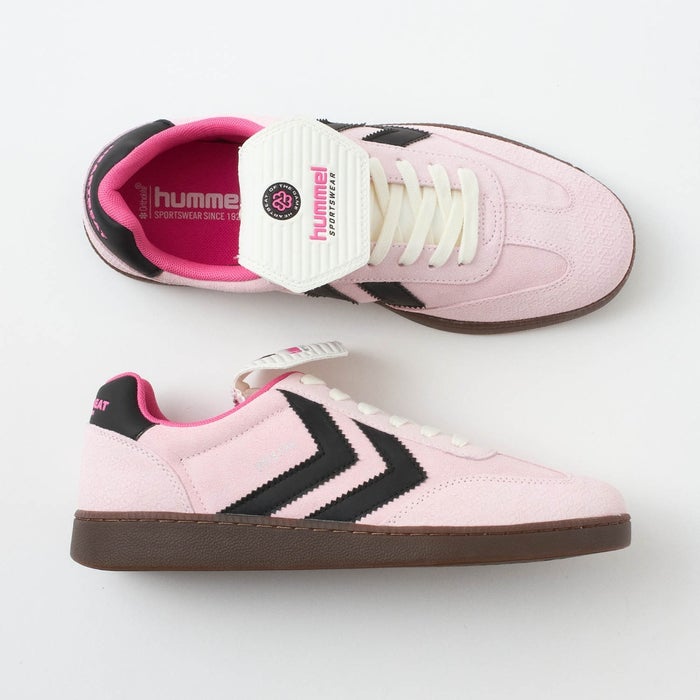 ヒュンメル スニーカー レディース メンズ HM232434 VM78 CPH HEARTBEAT hummel 靴 ローカット シューズ スエード ピンク