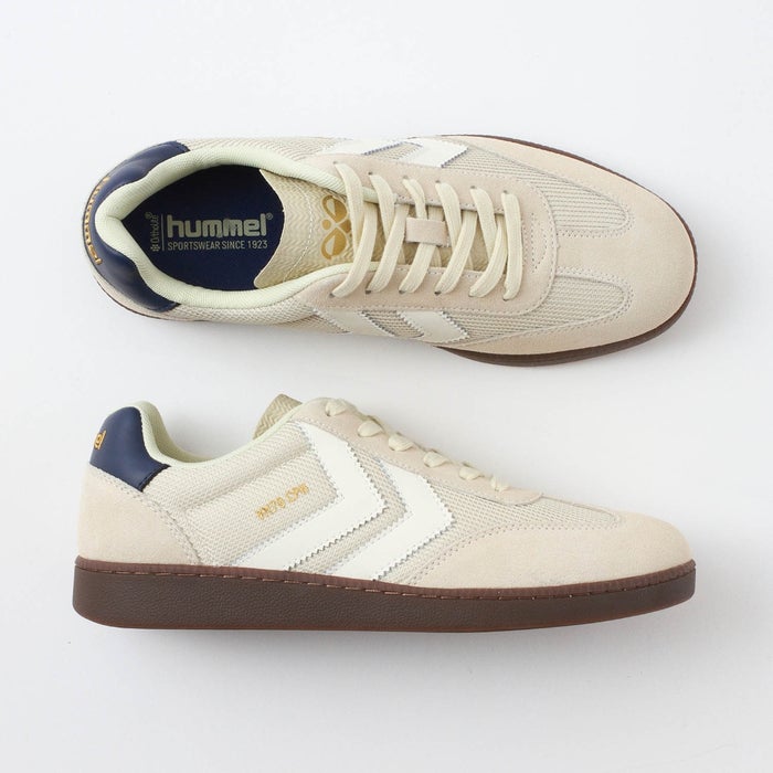 ヒュンメル スニーカー レディース メンズ HM218637 VM78 CPH MS hummel 靴 ローカット シューズ スエード ベージュ グリーン 緑
