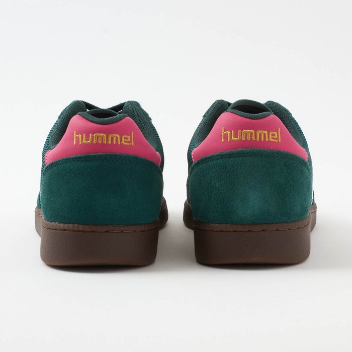 ヒュンメル スニーカー レディース メンズ HM218637 VM78 CPH MS hummel 靴 ローカット シューズ スエード ベージュ グリーン 緑