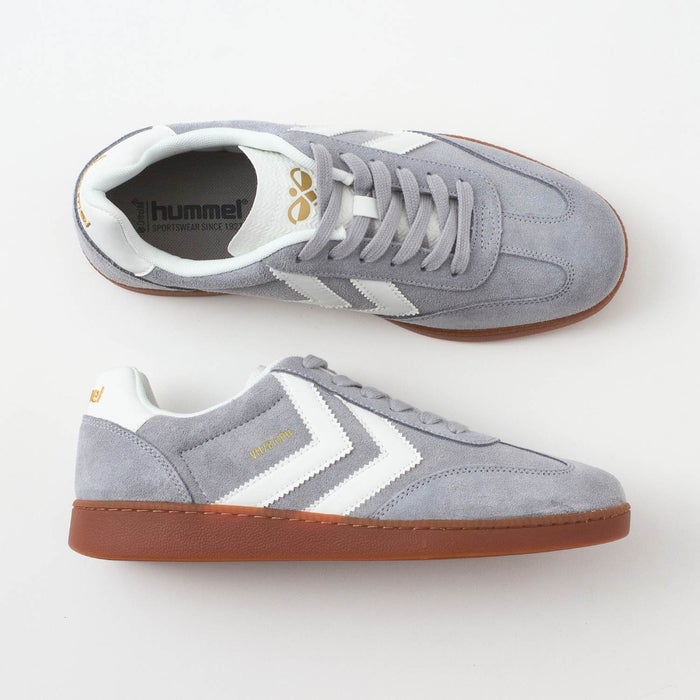 ヒュンメル スニーカー レディース メンズ HM229510 VM78 CPH SP hummel 靴 ローカット シューズ スエード グレー 青 ブルー