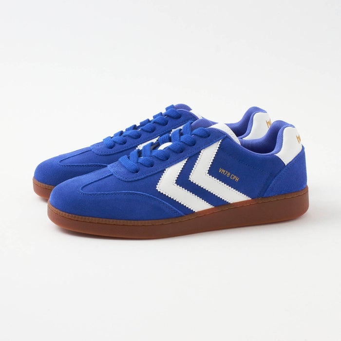 ヒュンメル スニーカー レディース メンズ HM229510 VM78 CPH SP hummel 靴 ローカット シューズ スエード グレー 青 ブルー