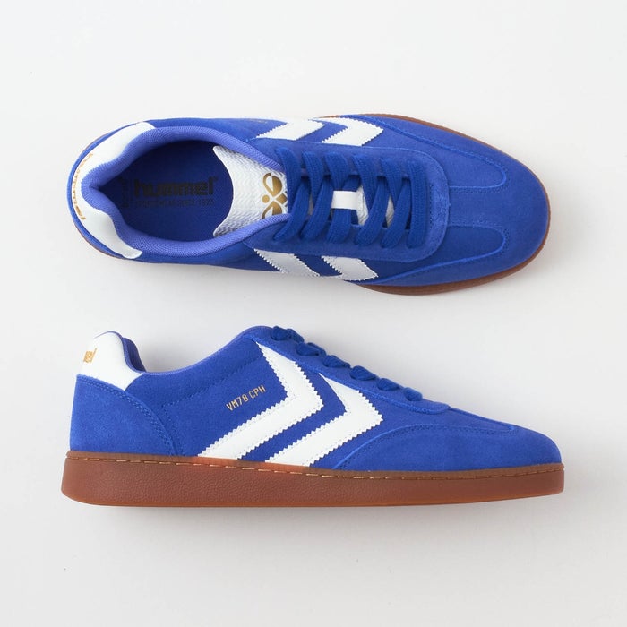 ヒュンメル スニーカー レディース メンズ HM229510 VM78 CPH SP hummel 靴 ローカット シューズ スエード グレー 青 ブルー