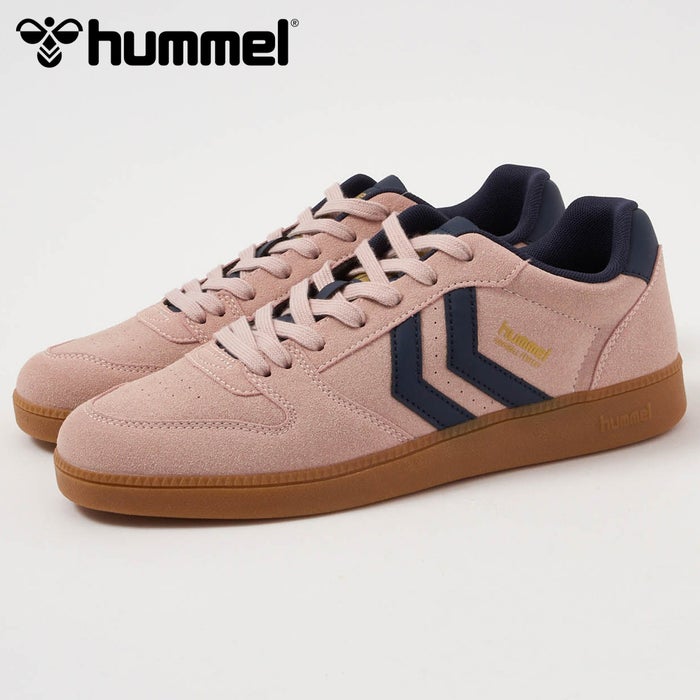 ヒュンメル スニーカー レディース HANDBALL PERFEKT CL HM226217 hummel 靴 ローカット シューズ スエード ピンク