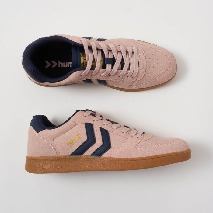 ヒュンメル スニーカー レディース HANDBALL PERFEKT CL HM226217 hummel 靴 ローカット シューズ スエード ピンク