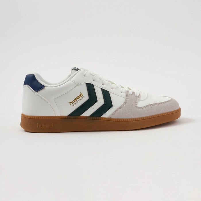 ヒュンメル スニーカー レディース メンズ HANDBALL PERFEKT SP HM226303 hummel 靴 ローカット シューズ スエード 黒 ブラック 白 ホワイト