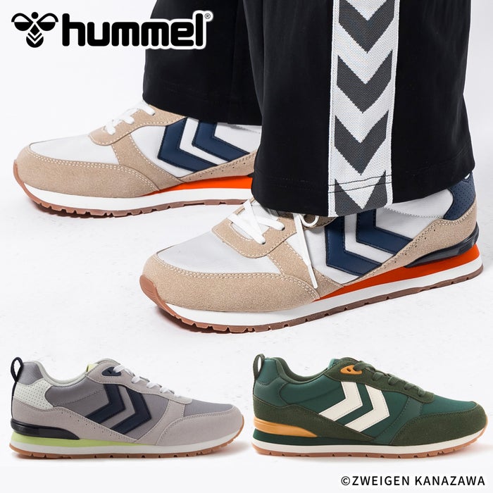 ヒュンメル スニーカー メンズ レディース MONACO 86 NS HM221427 hummel 靴 ローカット シューズ スエード グレー ベージュ 緑