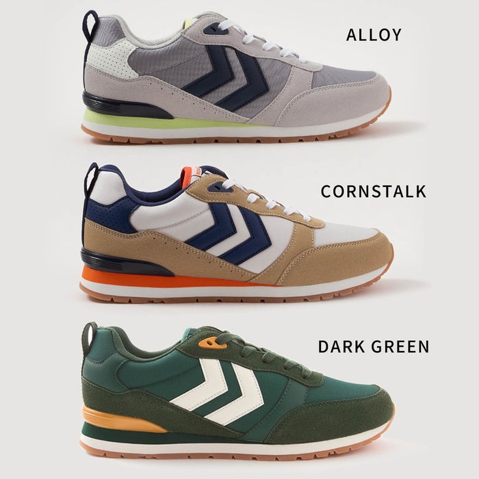 ヒュンメル スニーカー メンズ レディース MONACO 86 NS HM221427 hummel 靴 ローカット シューズ スエード グレー ベージュ 緑