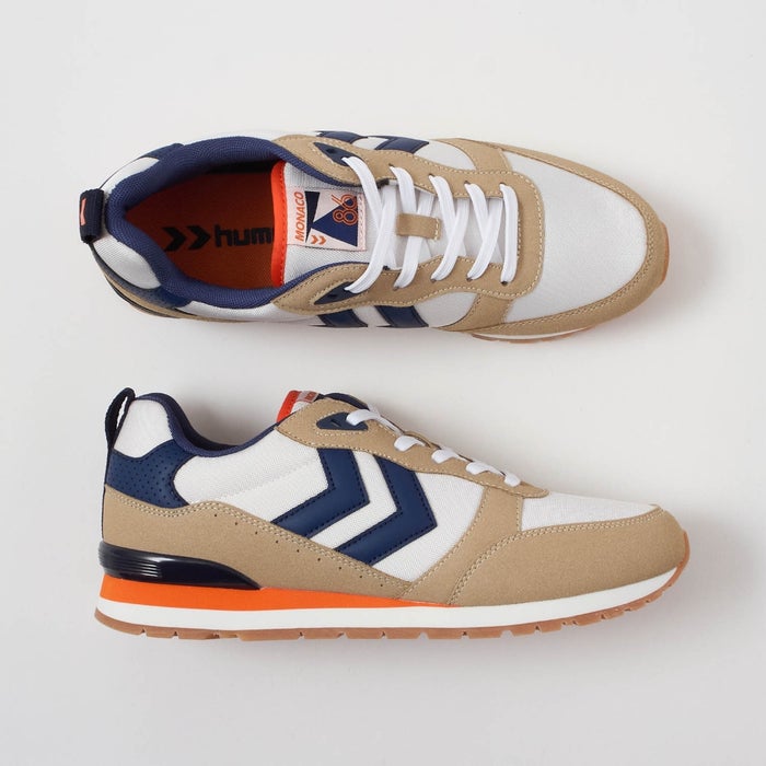 ヒュンメル スニーカー メンズ レディース MONACO 86 NS HM221427 hummel 靴 ローカット シューズ スエード グレー ベージュ 緑