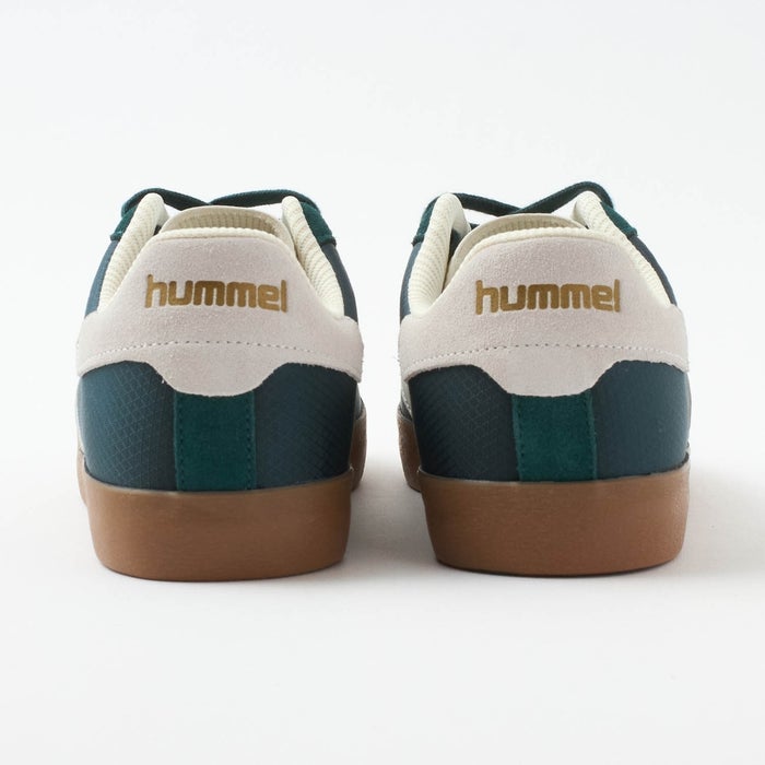 ヒュンメル スニーカー メンズ レディース DIAMANT LX-E RS HM226230 hummel 靴 ローカット シューズ スエード 黒 ブラック 緑